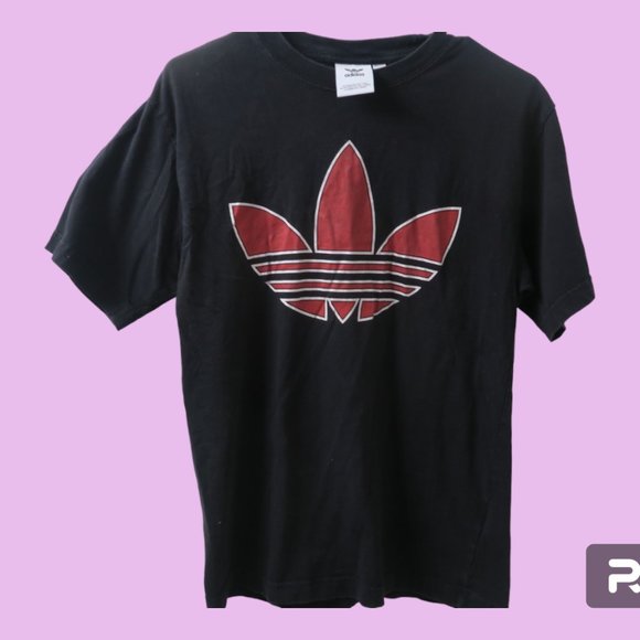 adidas Other - Adidas men's t-shirt with logo short sleeves in black, red and white size small.
